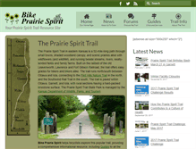 Tablet Screenshot of bikeprairiespirit.com